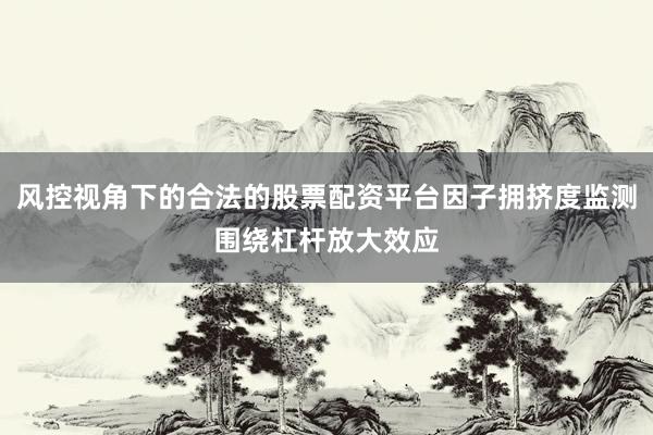 风控视角下的合法的股票配资平台因子拥挤度监测围绕杠杆放大效应